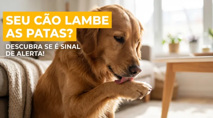 Por que o cachorro lambe a pata? Conheça os 4 principais motivos