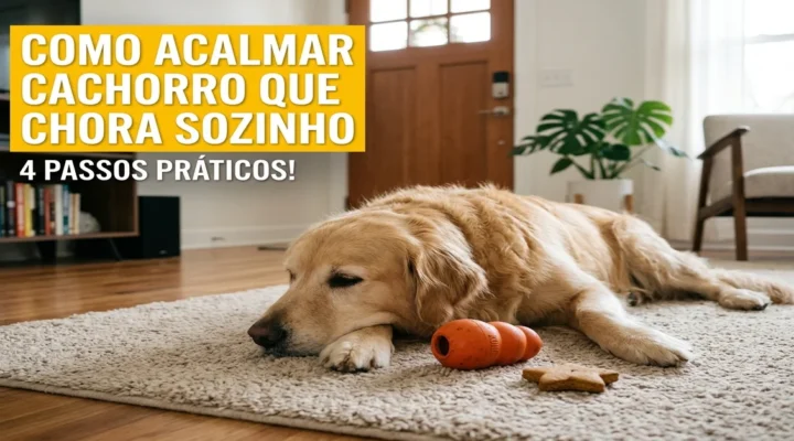 Como Acalmar Cachorro que Chora Sozinho: 4 Passos Práticos