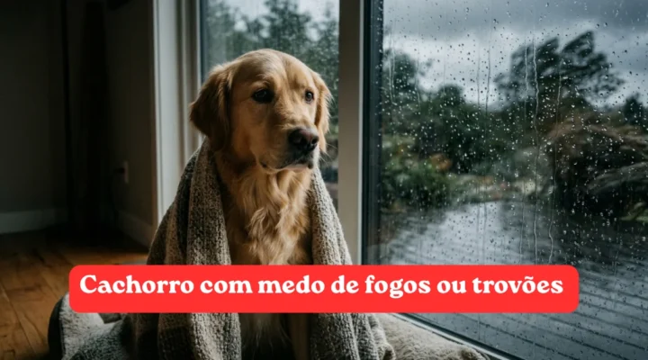 Cachorro com Medo de Fogos e Trovões: O Que Fazer para Acalmar a Ansiedade Sonora